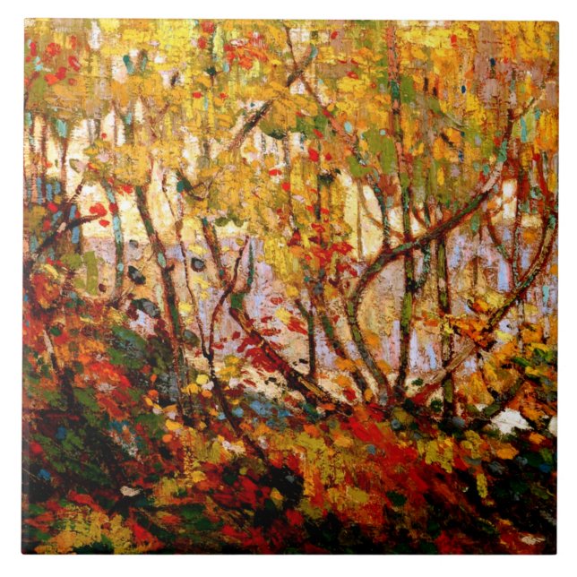 Opulent October, famous fine art painting Ceramic Tile (Front)