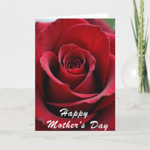 Opulent Red Mothers Day Card