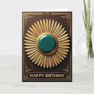 Opulent Sunburst Birthday Card