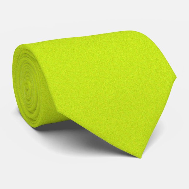 OPUS 1111 Fluorescent Yellow Tie (Rolled)