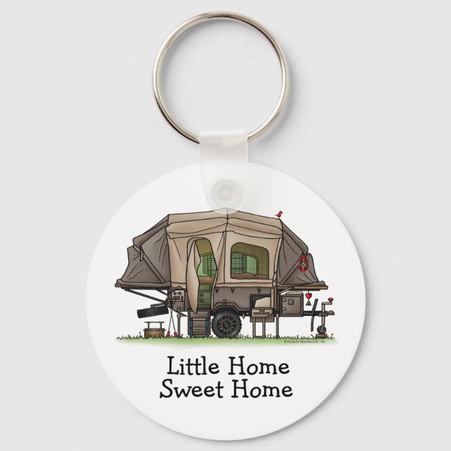 Opus 4 Pop Up Camper | Travel Trailer | Camper Van Key Ring (Front)