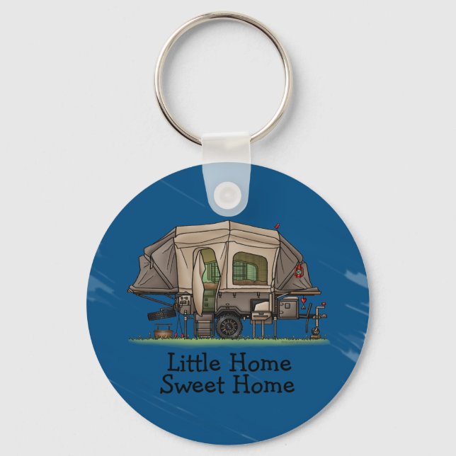 Opus 4 Pop Up Camper | Travel Trailer | Camper Van Key Ring (Front)
