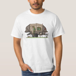 Opus 4 Pop Up RV happy camper Ceramic Ornament T-Shirt