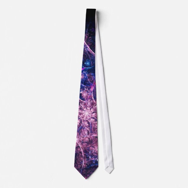 Opus Abstract Fractal Artwork Tie (Front)