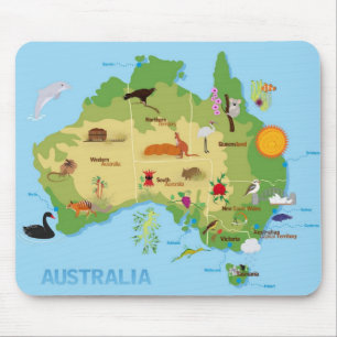 OPUS Australia map Mouse Pad