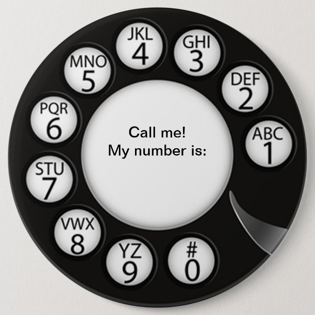 OPUS Call the Man! 6 Cm Round Badge (Front)