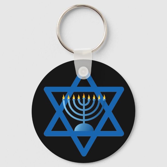 OPUS CHANGEABLE Hanukkah Key Ring (Front)