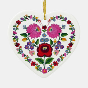 OPUS CHANGEABLE Hungarian Heart TBA Ceramic Ornament