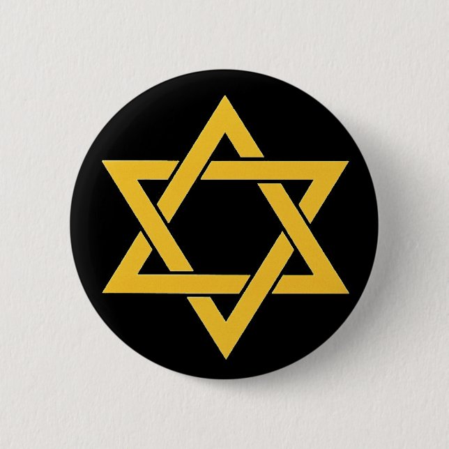 OPUS CHANGEABLE Star of David 6 Cm Round Badge (Front)