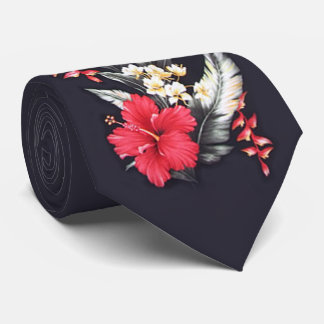 OPUS Hawaiian Royal Hibiscus - Double Sided Tie