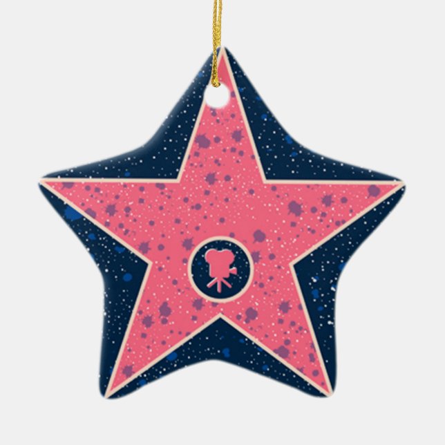 OPUS Hollywood Star Ceramic Tree Decoration (Front)