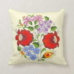 OPUS Hungarian Flower Embroidery Cushion