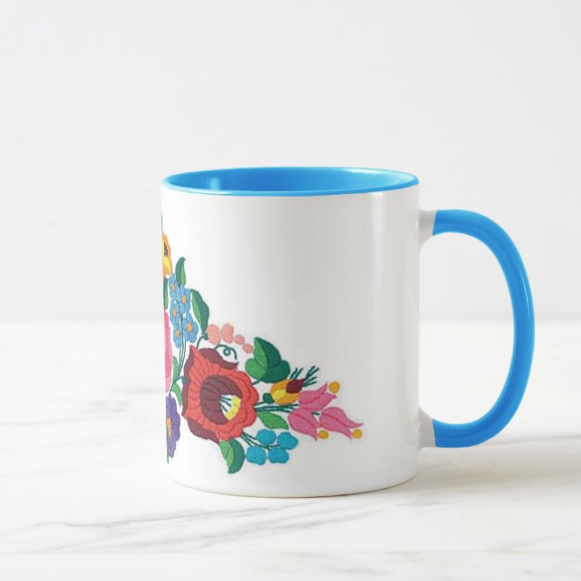 OPUS Hungarian Flower Embroidery Mug (Right)