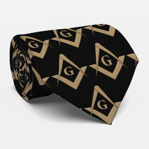 OPUS Masonic Symbol Tie