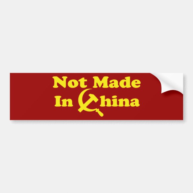 OPUS Not Made in China Bumper Sticker (Front)