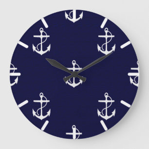 Opus Posh Anchor Nautical Custom Large Clock