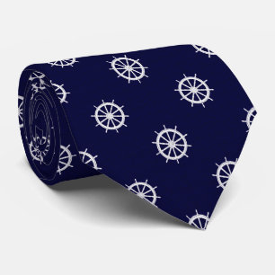 Opus Posh Nautical Ship Helm Custom Tie