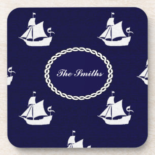 Opus Posh Tall Ships Nautical Design Coaster