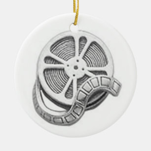 OPUS Silver Film Reel Ceramic Ornament