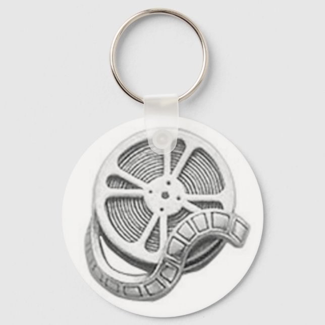 OPUS Silver Film Reel Key Ring (Front)