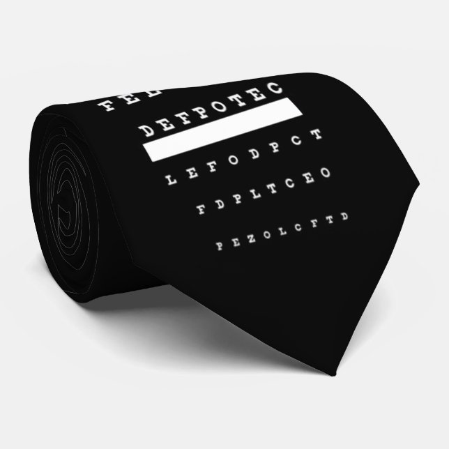 OPUS Snellen Eye Chart Tie (Rolled)