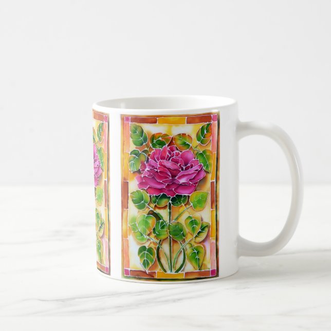 OPUS Tiffany Rose Coffee Mug (Right)