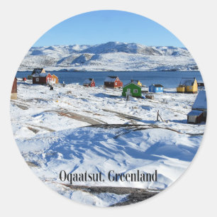 Oqaatsut (Rodebay) Greenland Classic Round Sticker