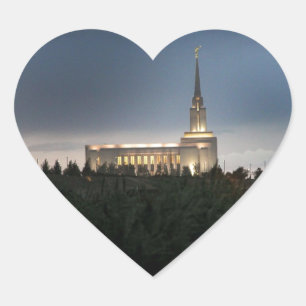 oquirrh mountain lds utah temple heart sticker