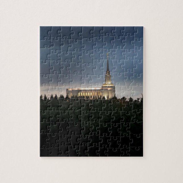 oquirrh mountain lds utah temple jigsaw puzzle (Vertical)