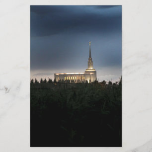 oquirrh mountain lds utah temple stationery