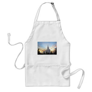 Oquirrh Mountain LDS Utah Temple sunset Standard Apron