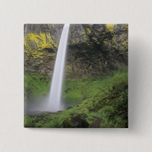 OR, Columbia River Gorge, Elowah Falls, McCord 2 15 Cm Square Badge