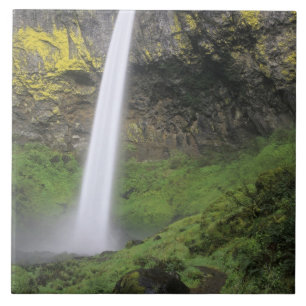OR, Columbia River Gorge, Elowah Falls, McCord 2 Ceramic Tile