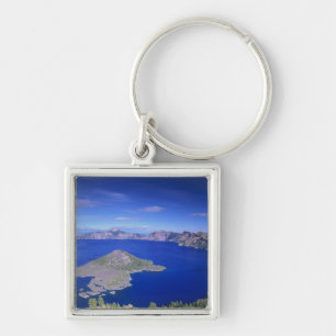 OR, Crater Lake NP, Wizard Island and Crater Key Ring