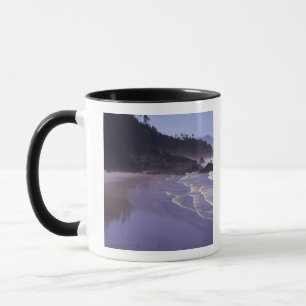 OR, Ecola SP, Indian Beach with morning fog Mug