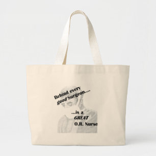 OR Nurse Large Tote Bag