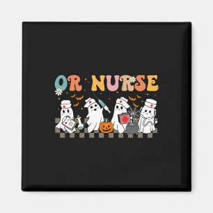 Or Nurse Spooky Ghost Halloween Cute Nursing Costu Magnet