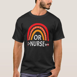 Or Nurse With Rainbow Operating Room Perioperative T-Shirt