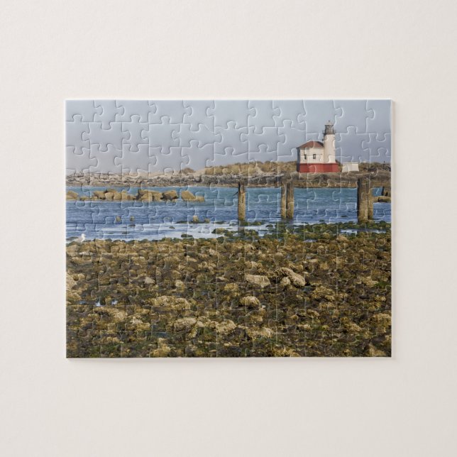 OR, Oregon Coast, Bandon, Coquille River Jigsaw Puzzle (Horizontal)