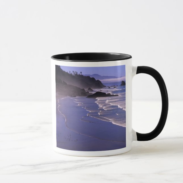 OR, Oregon Coast, Ecola SP, Indian Beach with Mug (Right)