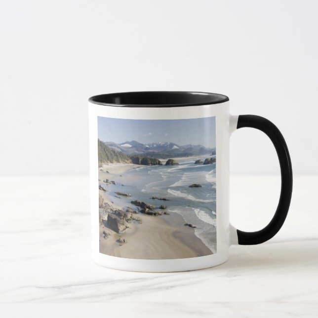 OR, Oregon Coast, Ecola State Park, Crescent 2 Mug (Right)