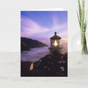 OR, Oregon Coast, Heceta Head Lighthouse, on Card