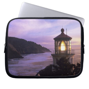 OR, Oregon Coast, Heceta Head Lighthouse, on Laptop Sleeve
