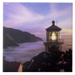 OR, Oregon Coast, Heceta Head Lighthouse, on Tile