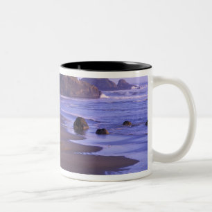 OR, Oregon Coast, Myers Creek, rock formations Two-Tone Coffee Mug