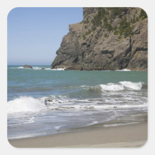 OR, Oregon Coast, Whaleshead Beach, South Square Sticker