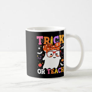 Or Teach Teachers Happy Halloween Ghost With Banda Coffee Mug