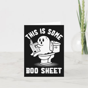 Or Treat Spooky Ghost This Is Some Boo Sheet Hallo Card