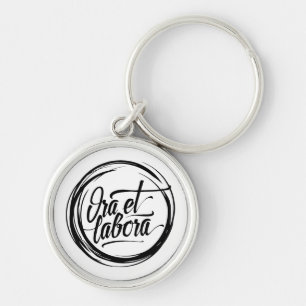 Ora et labora key ring