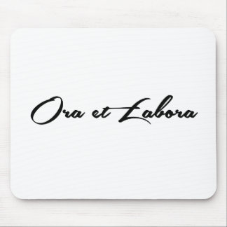 Ora et Labora Mouse Pad